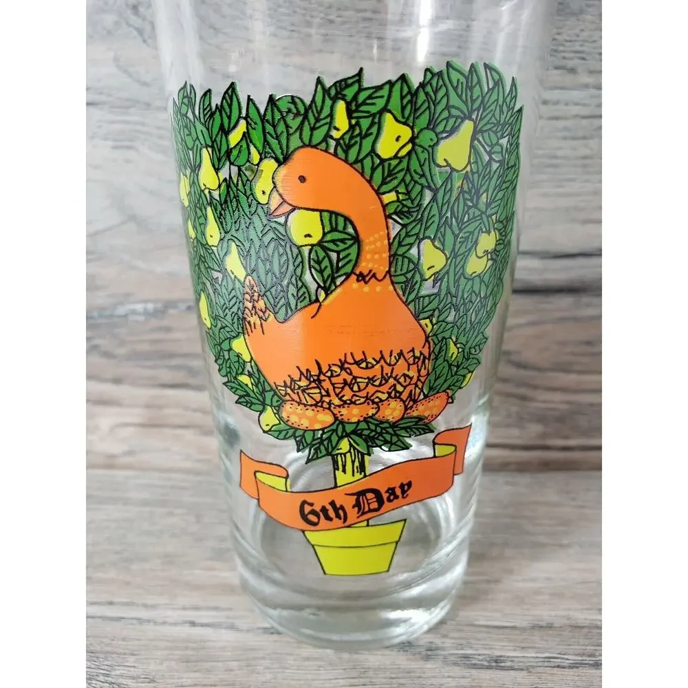 Twelve Days of Christmas by Indiana Glass 12 oz Replacement Glass Day 6